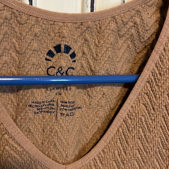 C.C Women's Tan Sleeveless Top - Picture 2 of 4